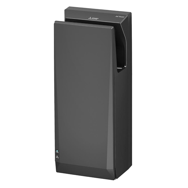 Mitsubishi Wave i01 Jet Towel Slim Heated Hand Dryer - Black (Direct)