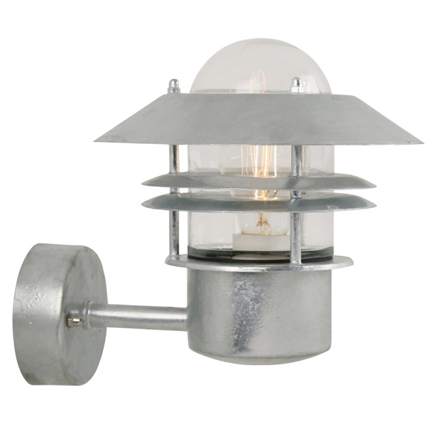 Nordlux Blokhus Up Outdoor Wall Light Galvanized (Direct)