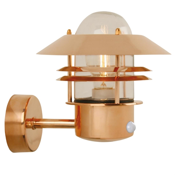 Nordlux Blokhus Up Sensor Outdoor Wall Light Copper (Direct)