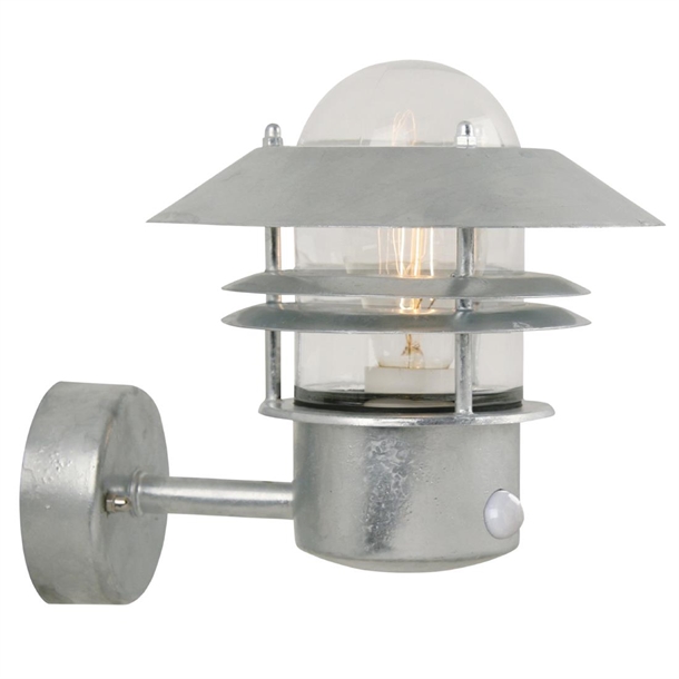 Nordlux Blokhus Up Sensor Outdoor Wall Light Galvanized (Direct)