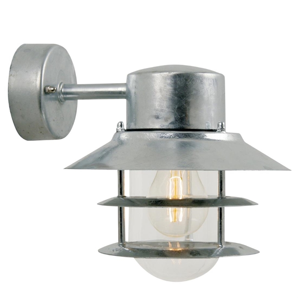 Nordlux Blokhus Down Outdoor Wall Light Galvanized (Direct)