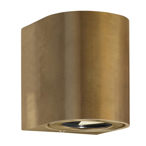 Nordlux Canto 2 Outdoor Wall Light Brass (Direct)