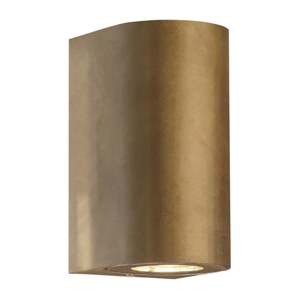 Nordlux Canto Maxi 2 Outdoor Wall Light Brass (Direct)