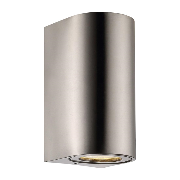 Nordlux Canto Maxi 2 Outdoor Wall Light Stainless Steel (Direct)