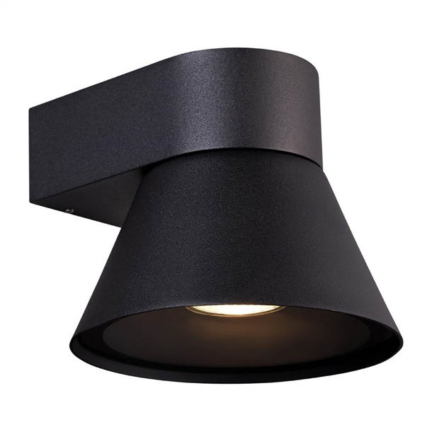 Nordlux Kyklop Cone Outdoor Wall Light Black (Direct)
