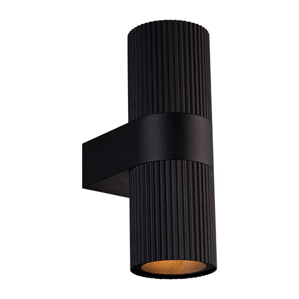Nordlux Kyklop Ripple Outdoor Wall Light Black (Direct)