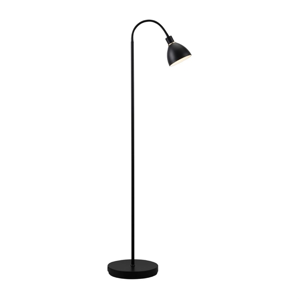 Nordlux Ray Single Indoor Floor Lamp Black (Direct)