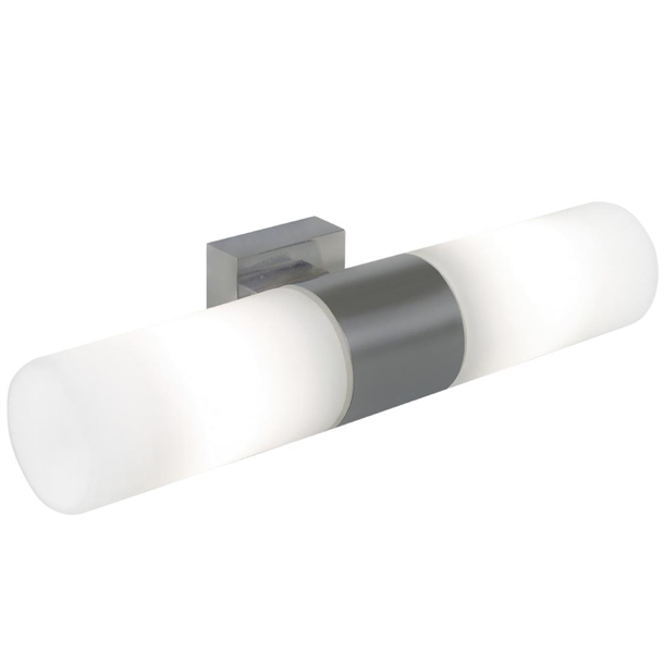 Nordlux Tangens Double Indoor Wall Light Brushed Steel (Direct)