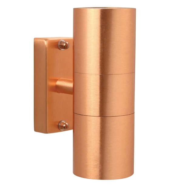 Nordlux Tin Double Outdoor Wall Light Copper (Direct)