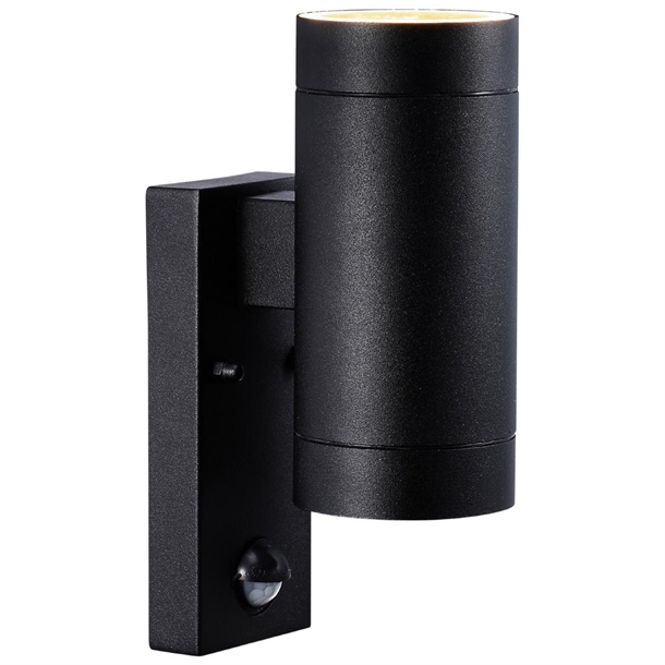 Nordlux Tin Maxi Double Sensor Outdoor Wall Light Black (Direct)