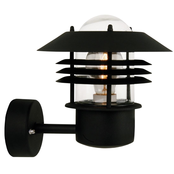 Nordlux Vejers Up Outdoor Wall Light Black (Direct)