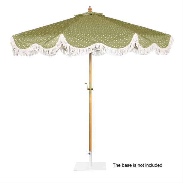 Bolero Sicily Round Green Mix Parasol 2.5m