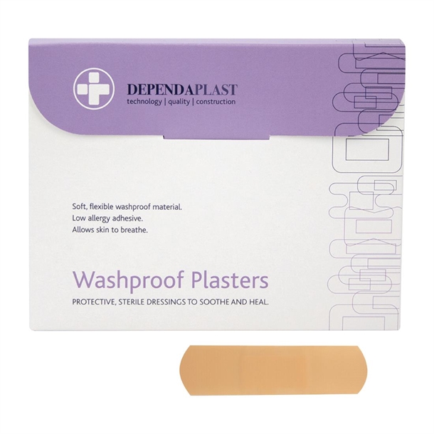 Dependaplast Washproof Plasters - 7.5x2.5cm (Pack 100)