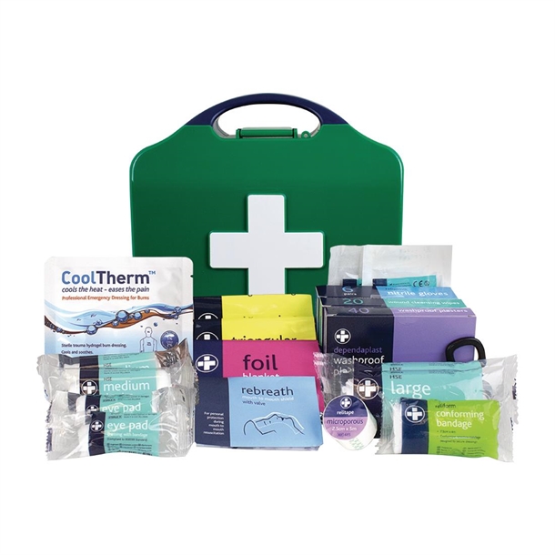 Workplace Bs8599-1 First Aid Kit - Small - Aura3 Box - Small - Green