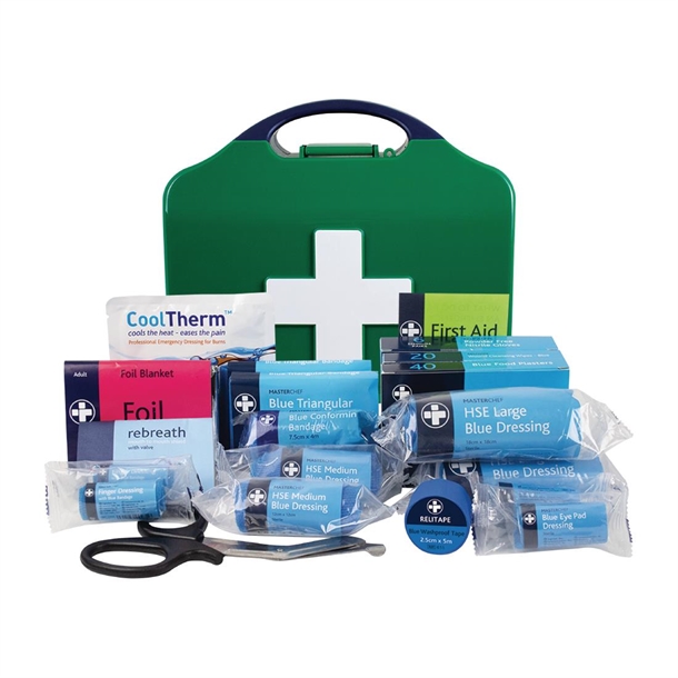 Masterchef Catering Bs8599-1 First Aid Kit - Small - Aura3 Box - Small - Green