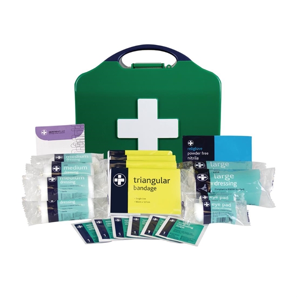 HSE 10 Person First Aid Kit - Aura3 Box - Small - Green