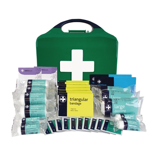 HSE 20 Person First Aid Kit - Aura3 Box - Medium - Green