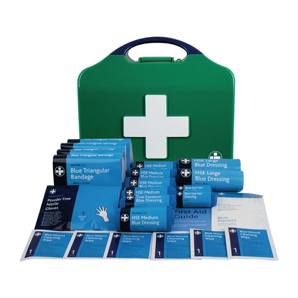 Masterchef Catering HSE 10 Person First Aid Kit - Aura3 Box - Small - Green