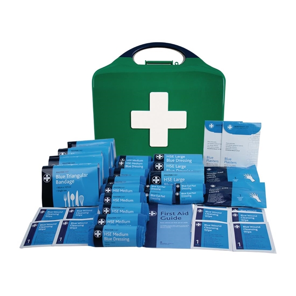 Masterchef Catering HSE 20 Person First Aid Kit - Aura3 Box - Medium - Green