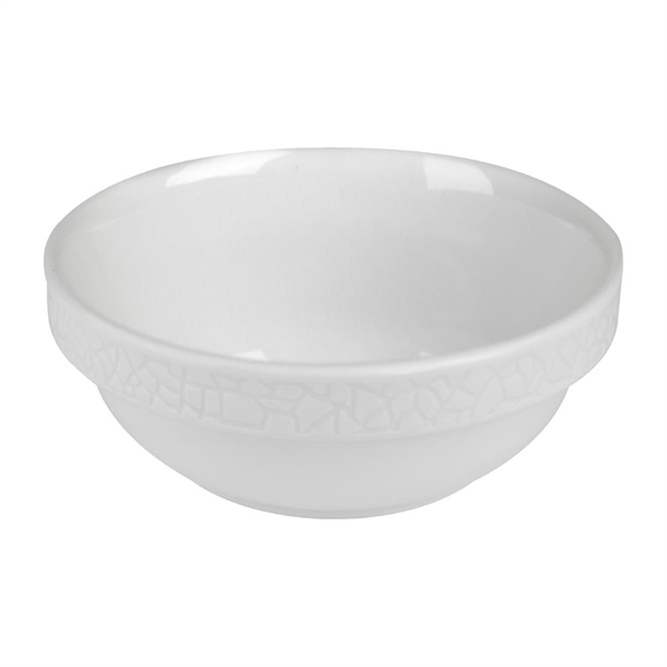Churchill Viana White Stacking Bowl - 280ml (Pack 6) (B2B)
