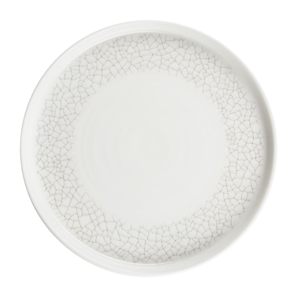 Churchill Viana Charcoal Grey Walled Plate - 210mm (Pack 6) (B2B)
