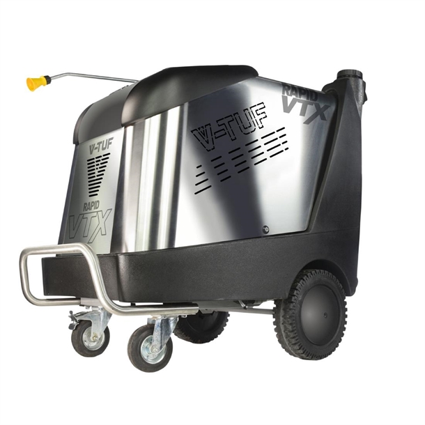 V-Tuf Rapid VTX Mobile Hot Pressure Washer 240V - 12Ltr/Min (Direct)