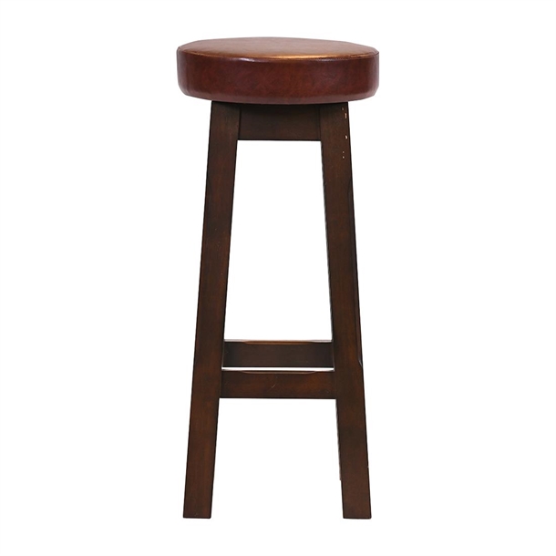 Wessex High Stool Dark Walnut with Bison Espresso Seat (Pack 2) (Direct)