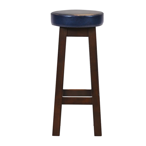Wessex High Stool Dark Walnut with Bison Midnight Seat (Pack 2) (Direct)