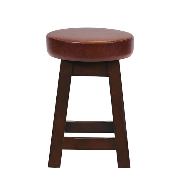 Wessex Low Stool Dark Walnut with Bison Espresso Seat (Pack 2) (Direct)