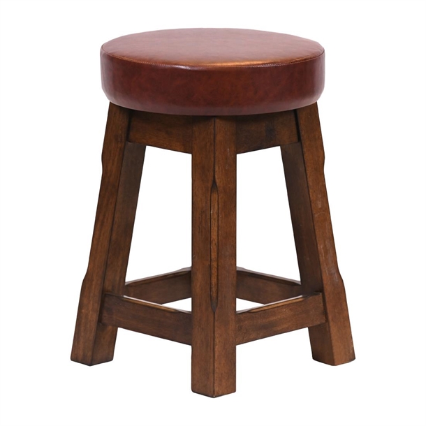 Wessex Low Stool Vintage with Bison Espresso Seat (Pack 2) (Direct)