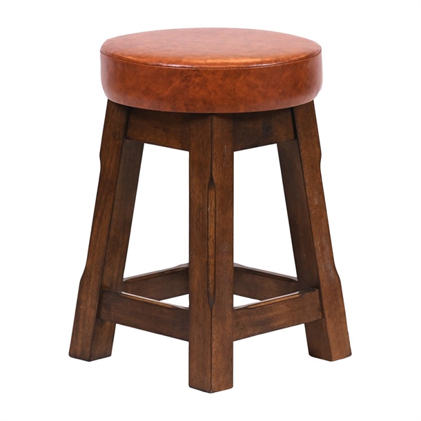 Wessex Low Stool Vintage with Bison Tan Seat (Pack 2) (Direct)