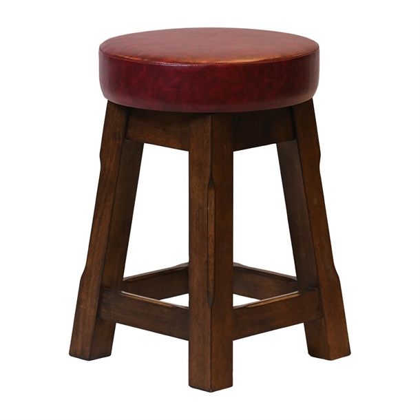 Wessex Low Stool Vintage with Bison Bordeaux Seat (Pack 2) (Direct)