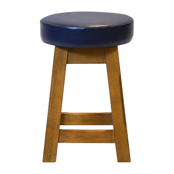 Wessex Low Stool Weathered Oak with Bison Midnight Seat (Pack 2) (Direct)