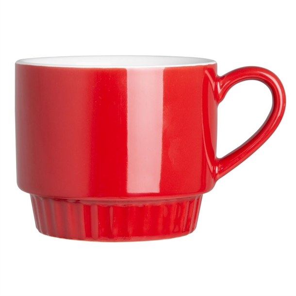 Olympia Café Stacking Mug Red - 340ml (Box 6)