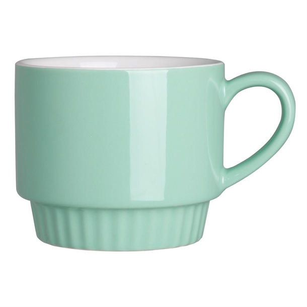 Olympia Café Stacking Mug Aqua - 340ml (Box 6)