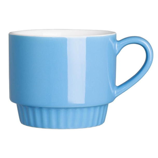 Olympia Café Stacking Mug Blue - 340ml (Box 6)
