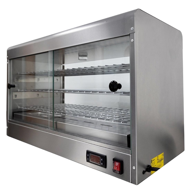 Parry Electric 3 Shelf Heated Pie Cabinet with Digital Display - 0.7kW (Direct)