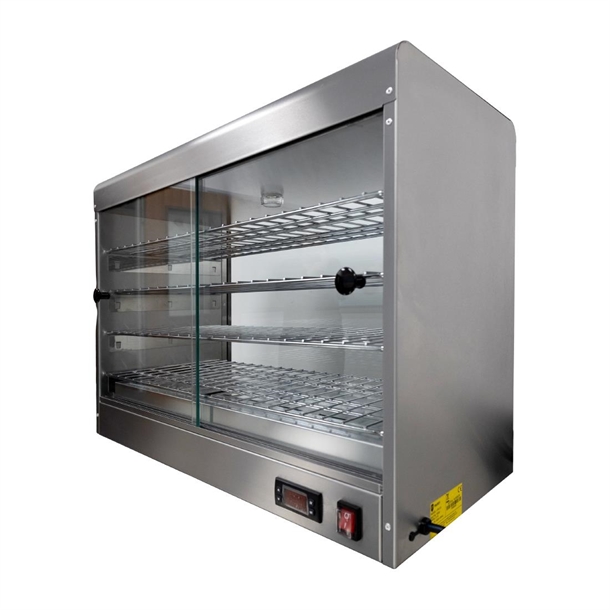 Parry Electric 4 Shelf Heated Pie Cabinet with Digital Display - 0.7kW (Direct)