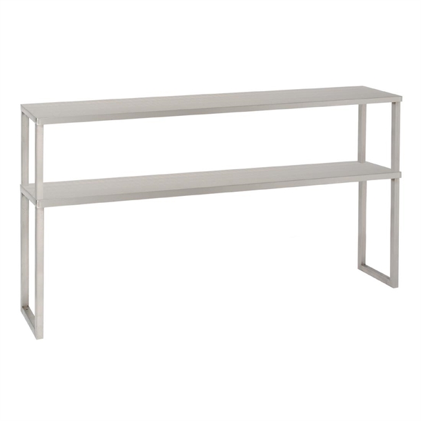 Parry Stainless Steel Chefs Rack Double Tier Ambient L Bracket1800x350mm(Direct)