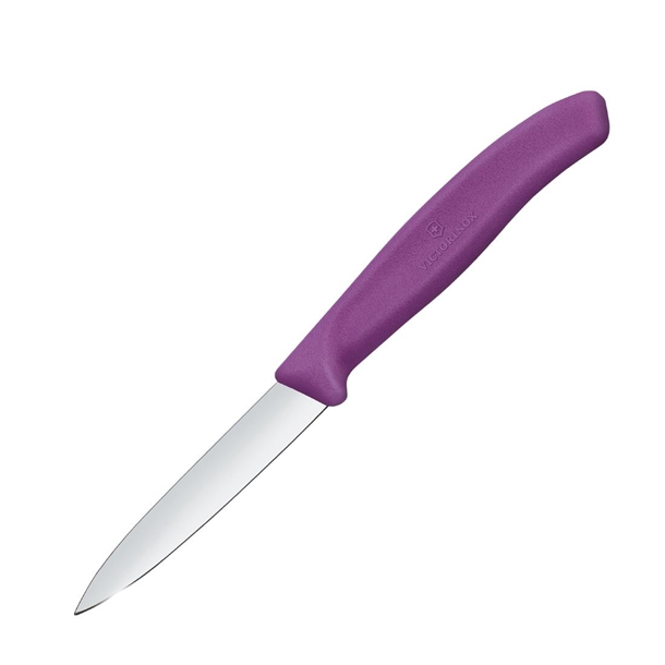 Victorinox Swiss Classic Paring knife Straight Pointed Purple - 8cm (Pack 2)