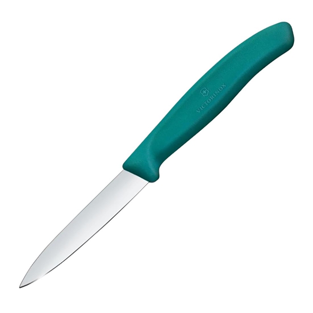 Victorinox Swiss Classic Paring Knife Straight Pointed Tip Green - 8cm