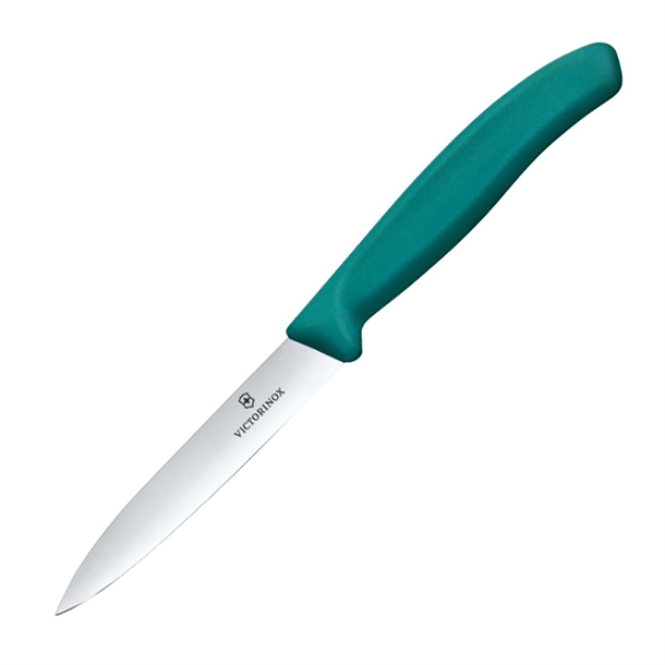 Victorinox Swiss Classic Paring Knife Straight Pointed Tip Green - 10cm