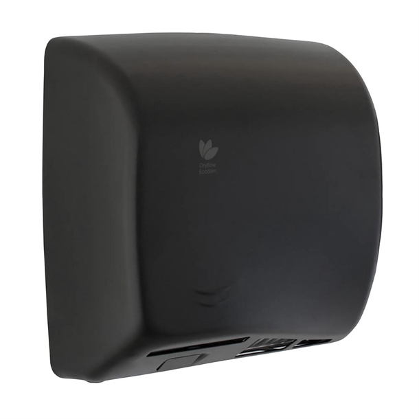 Dryflow EcoSlim HEPA Hand Dryer with Ioniser Black (Direct)