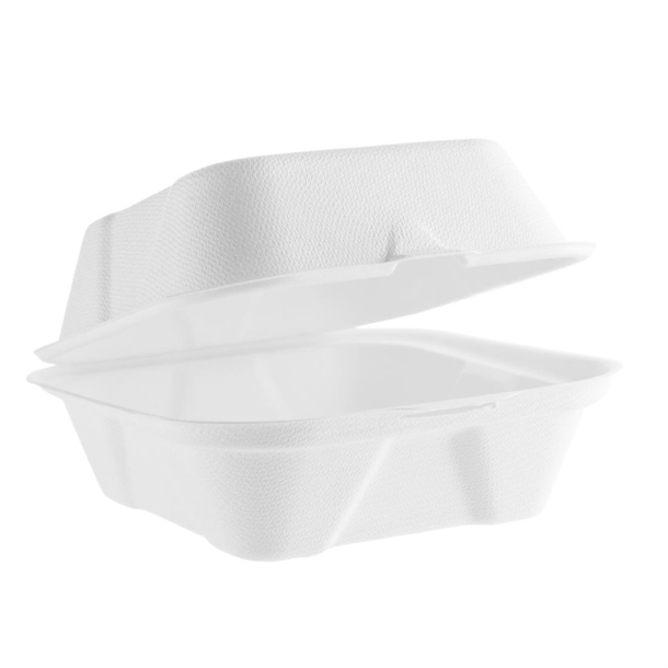 Vegware Nourish Moulded Fibre Burger Box - 6" (Box 500)