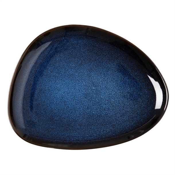 Olympia Luna Midnight Blue Triangular Plate - 285x222x23mm (Box 6)