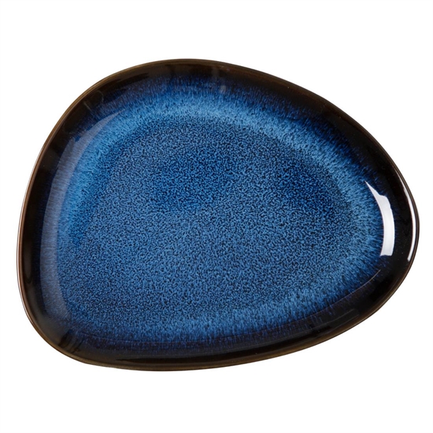 Olympia Luna Midnight Blue Triangular Plate - 207x158x20mm (Box 6)
