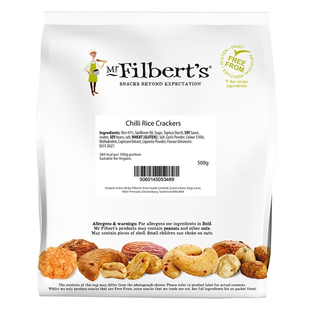 Mr Filberts Loose Serve Catering Bag Sweet Chilli Rice Crackers - 500g