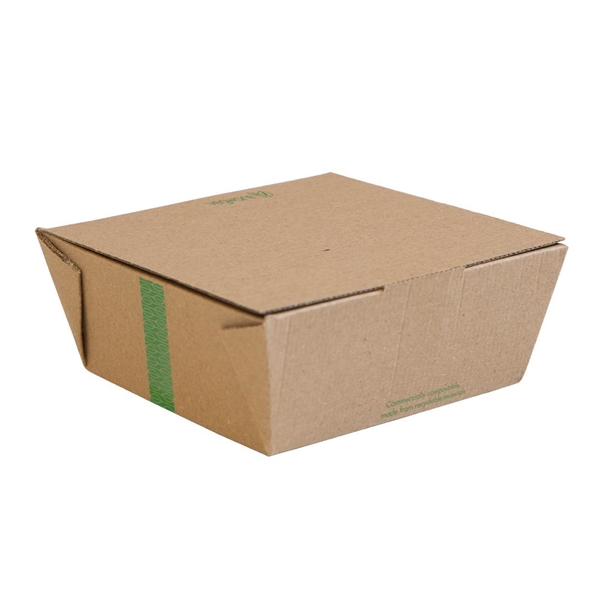 Vegware Microflute Hinged Hot Box - 6x6" (Pack 210)