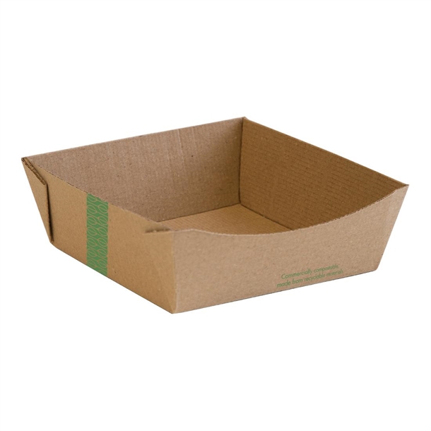 Vegware Microflute Food Tray Medium - 6x6" (Pack 270)