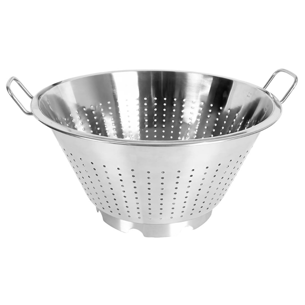 Vogue Large Heavy Duty Colander Stainless Steel - 415x210mm
